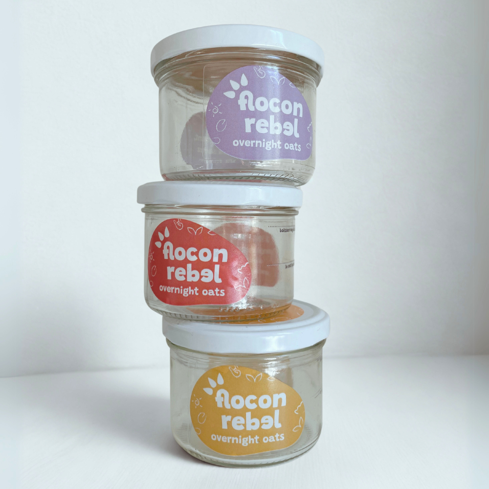 Bocal pour préparation des overnight oats