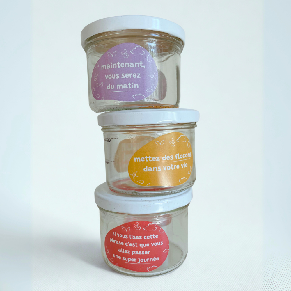 Bocal pour préparation des overnight oats
