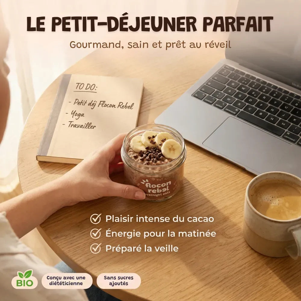 Overnight Oats - Banane Cacao Bio (315g)