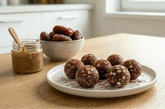 La recette d'energy balls au cacao à base de flocons d'avoine