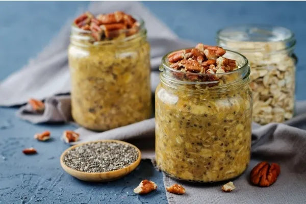 overnight oats avec graines de chia