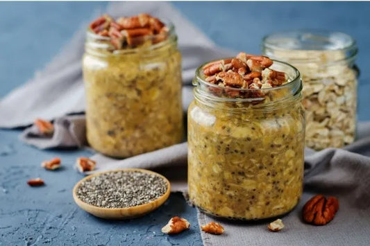 overnight oats avec graines de chia
