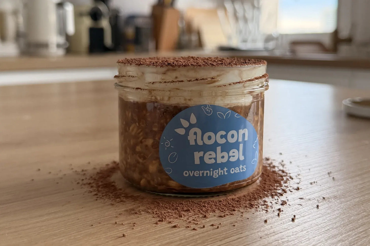 Overnight oats Flocon Rebel façon tiramisu 