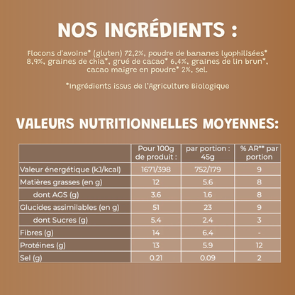 Pack de 4 grands sachets BIO