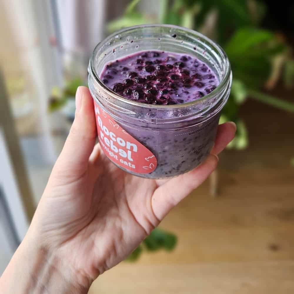 Bocal Flocon Rebel Rouge en verre réutilisables pratique en emporter