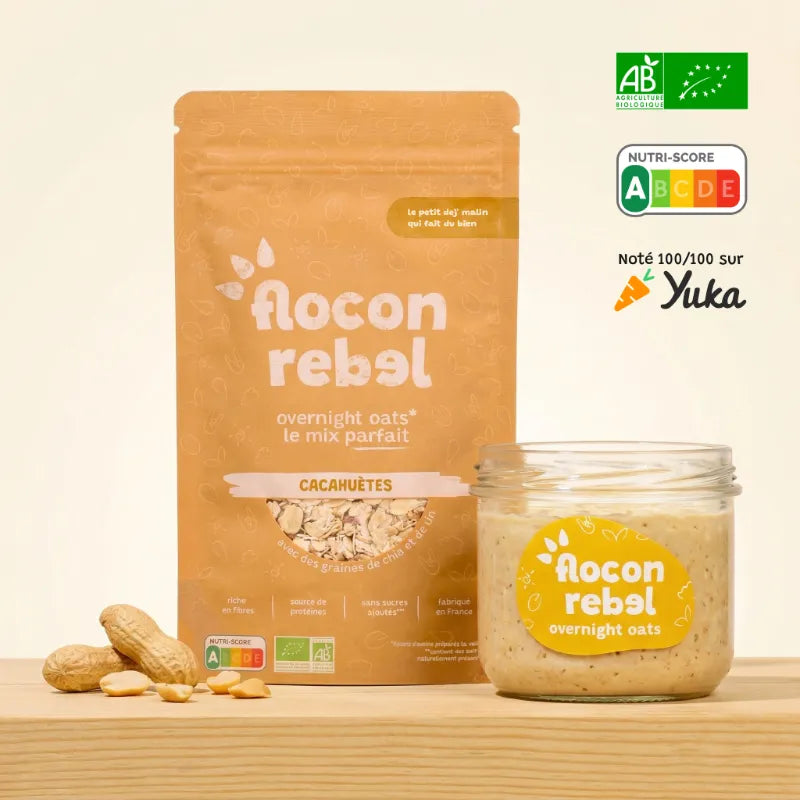 Overnight Oats - Cacahuètes Bio (45g)
