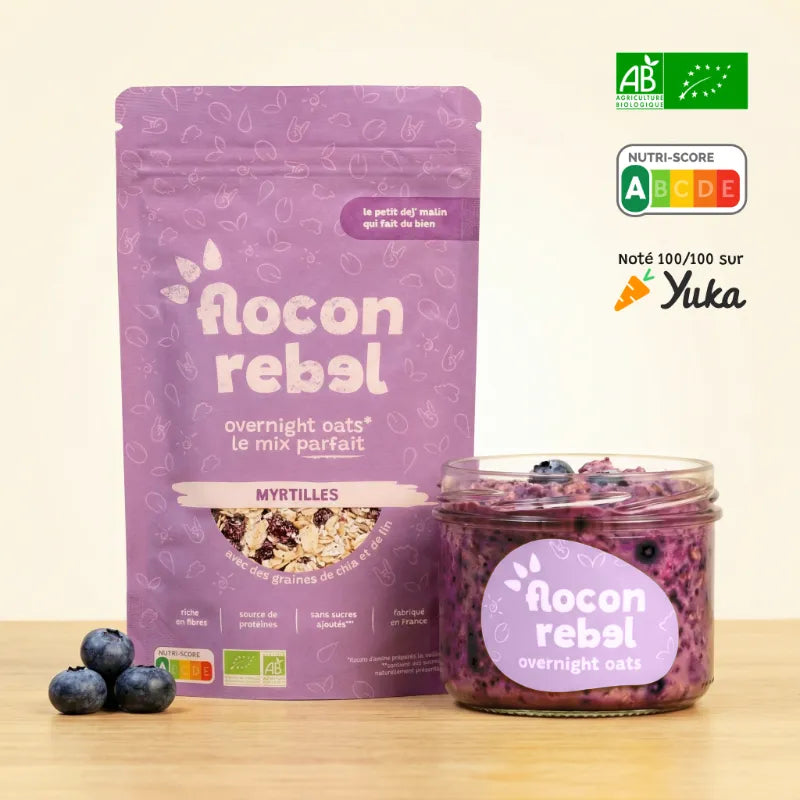 Overnight Oats - Myrtilles Bio (45g)
