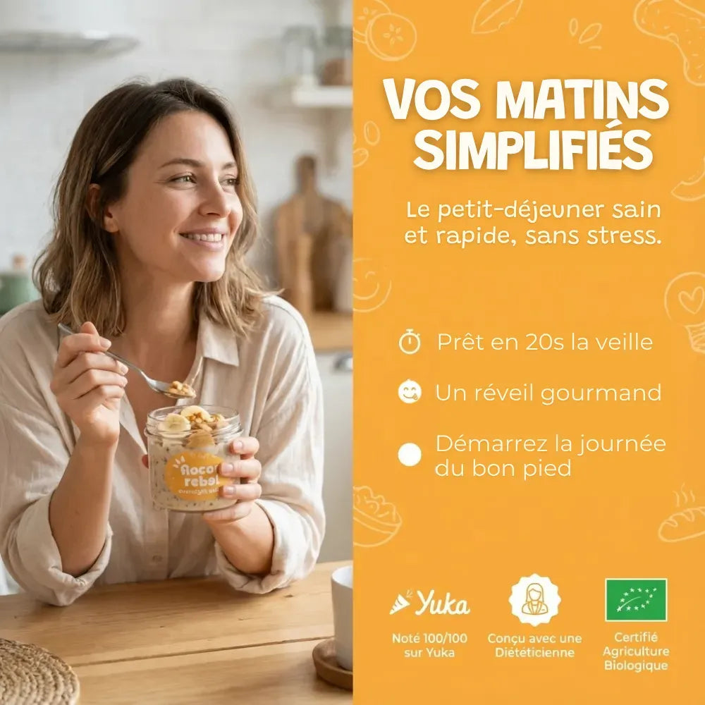 Overnight Oats - Cacahuètes Bio (45g)
