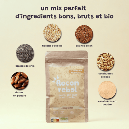 Overnight Oats le mix parfait - Cacahuètes