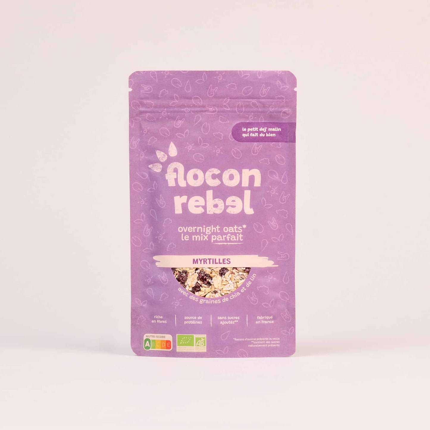 Sachet Flocon Rebel Myrtilles devant