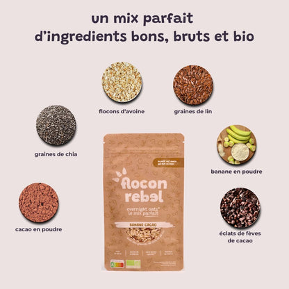Overnight Oats le mix parfait - Banane Cacao