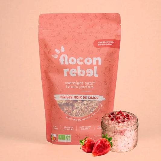 Overnight Oats - Fraises Noix de cajou Bio (315g)