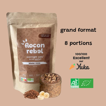 Overnight Oats - Banane Cacao - format famille 360g