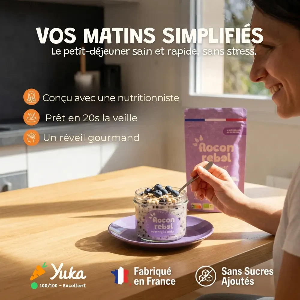 Overnight Oats - Myrtilles Bio (45g)