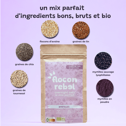 Overnight Oats le mix parfait - Myrtilles