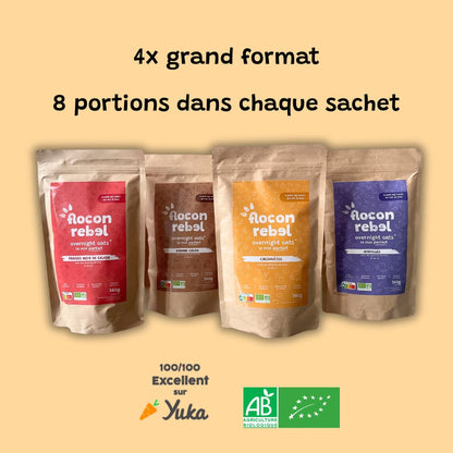 Pack de 4 grands sachets BIO