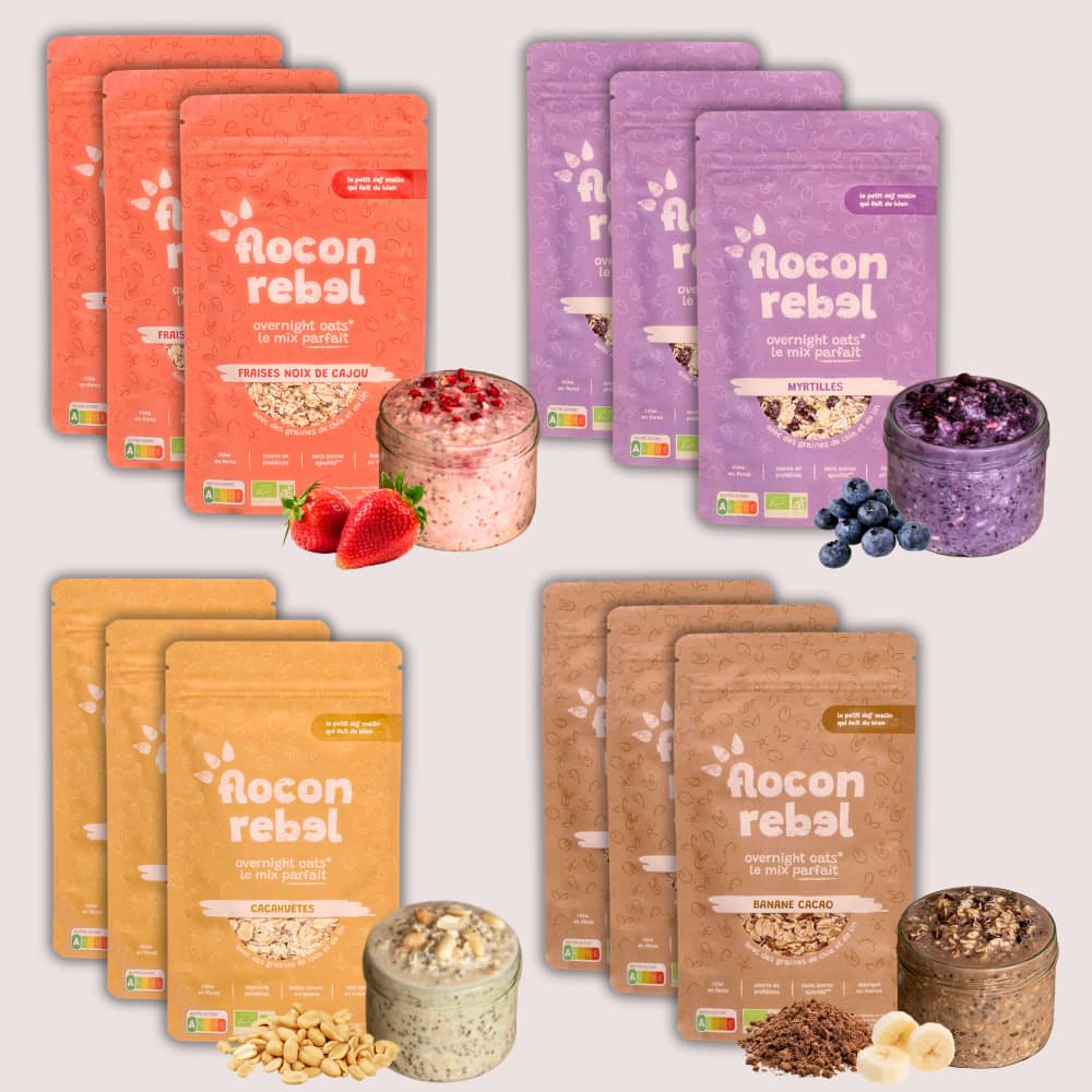 pack multi 12 overnight oats flocon rebel