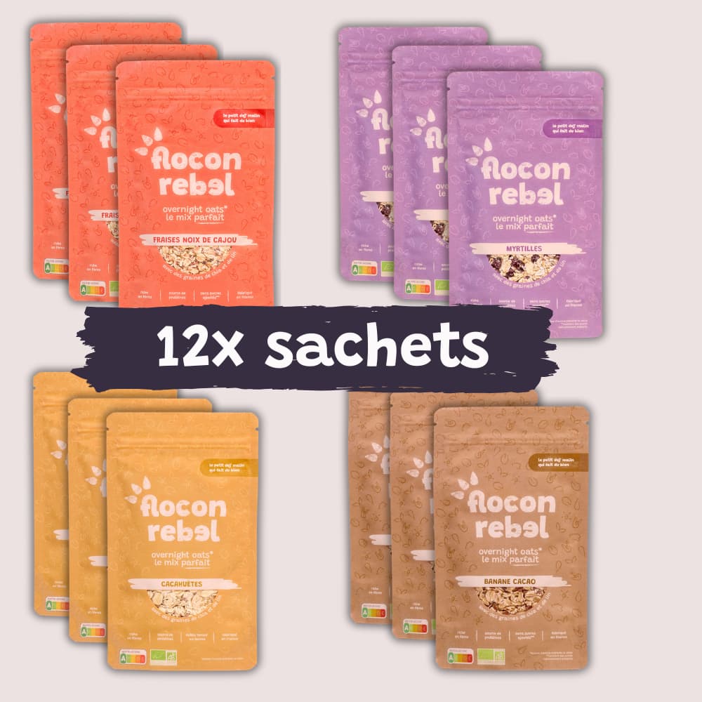 pack multi 12 overnight oats flocon rebel