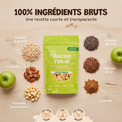 Overnight Oats - Pomme Amande Bio (315g)